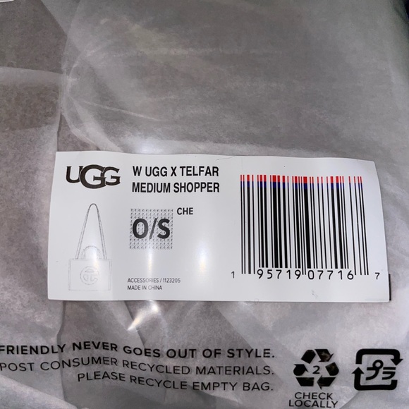 Ugg X Telfar Medium Chestnut Bag - Picture 6 of 8